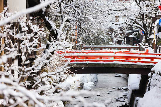 Takayama red bridge